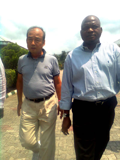 Interested oversea client discusses with Olorogun Theo Mukoro