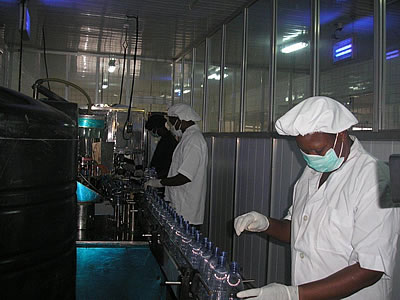 State of the art spring water plant